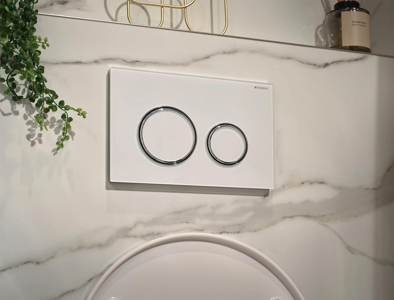 Compleet toilet Marble Hexagon