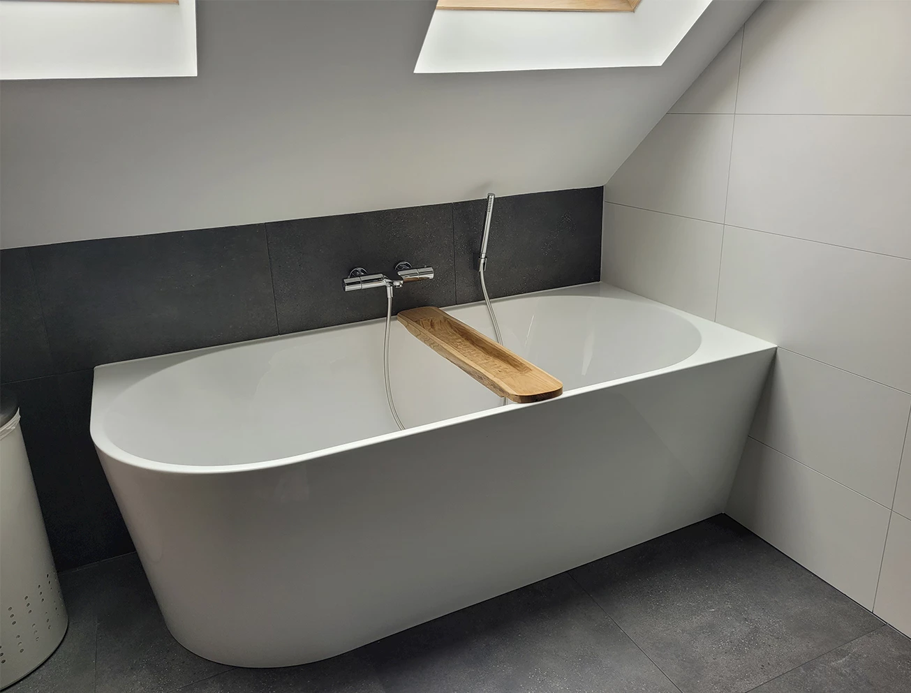 Bad onder schuin dak