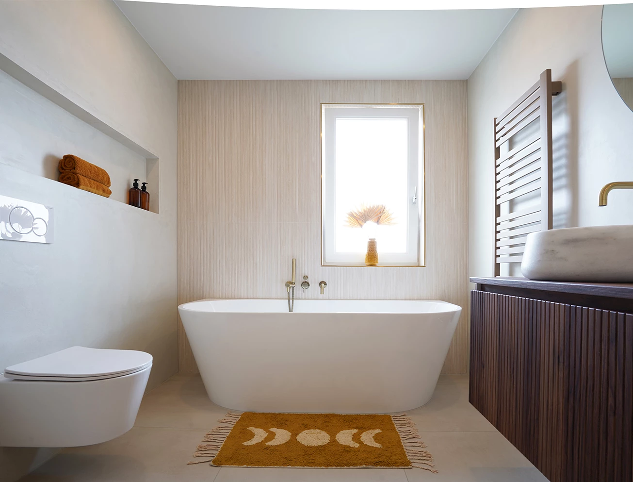 Luxe lichte badkamer