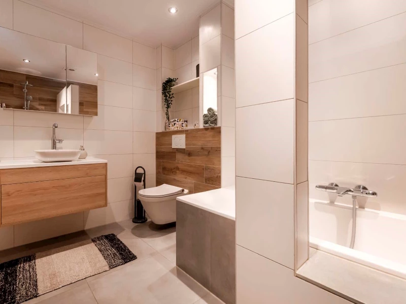 Opgeleverde badkamer Uden