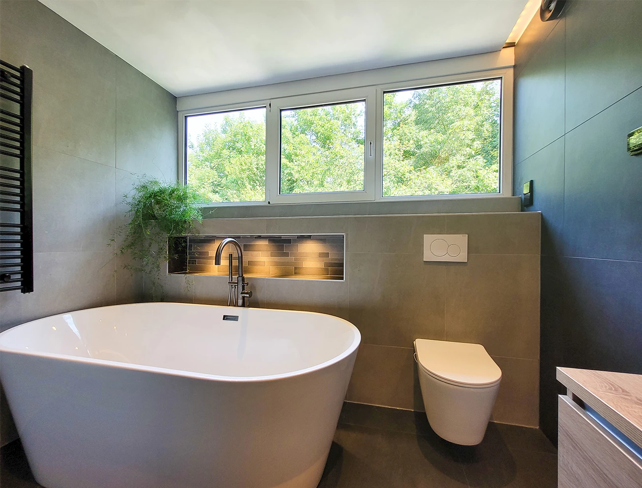 Moderne wellness badkamer