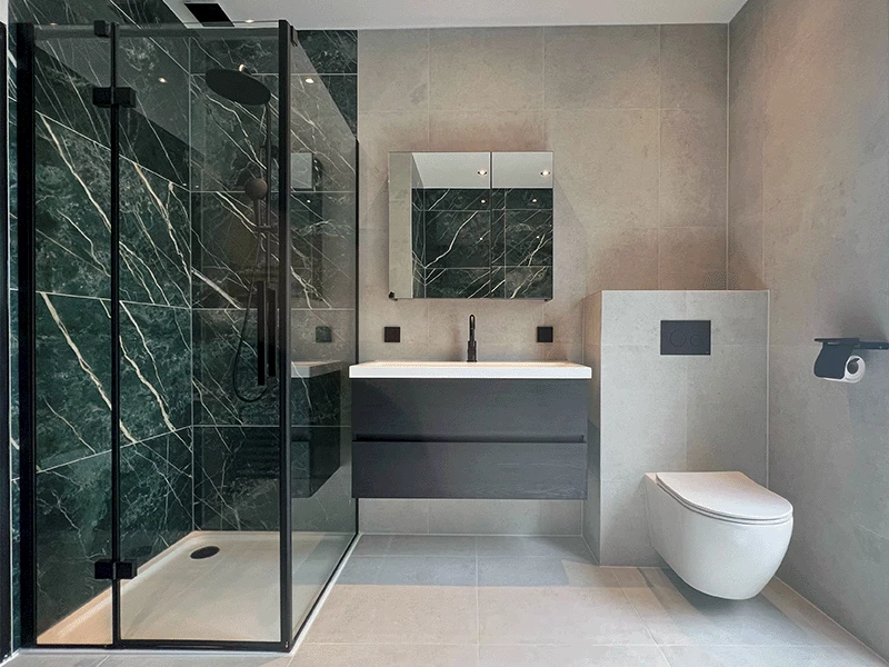 Badkamer kleurrijke tegels