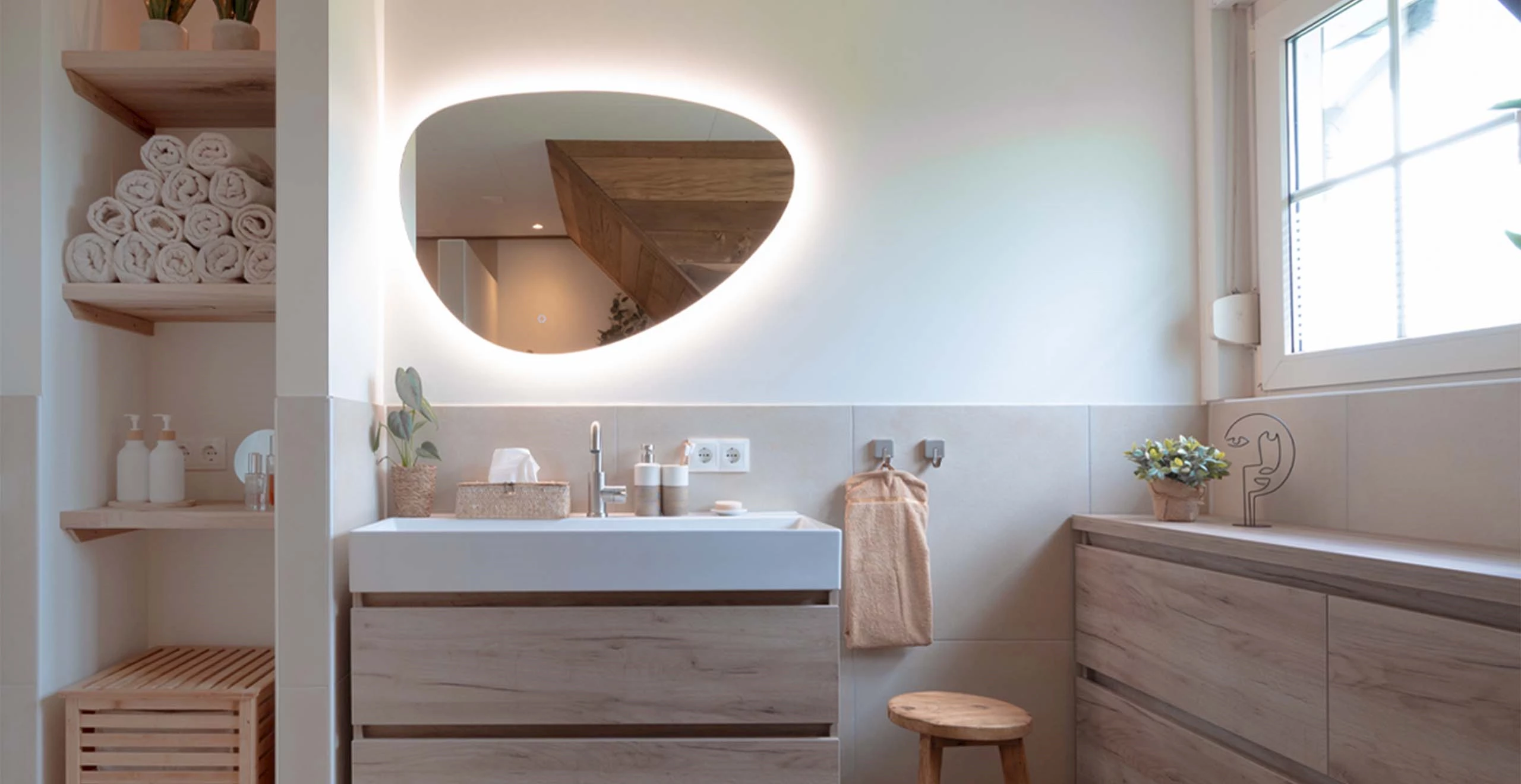 Verlichting in de badkamer