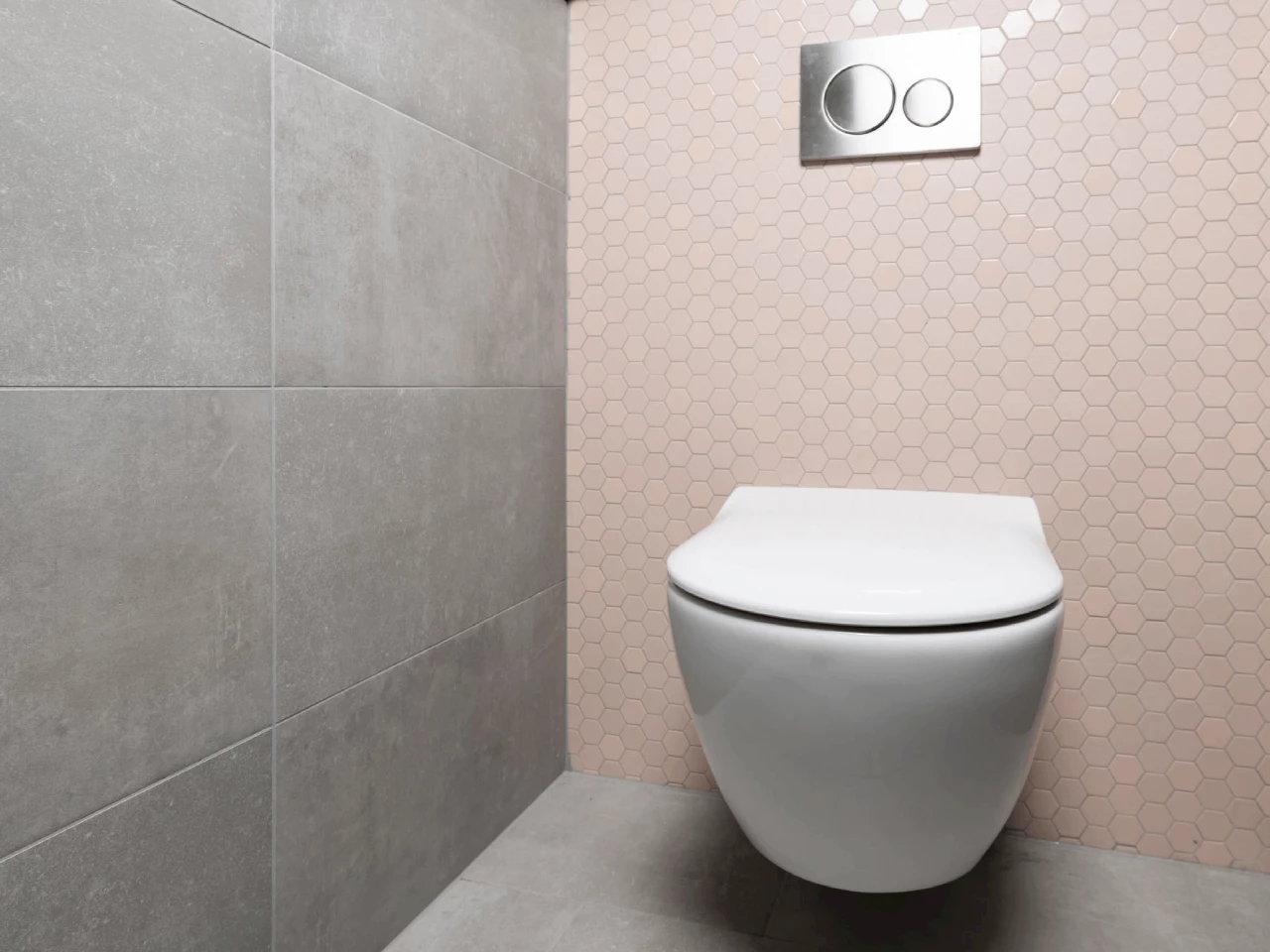 Compleet toilet Pink Beton