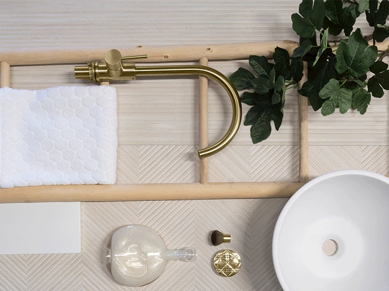 Moodboard Scandinavische badkamer