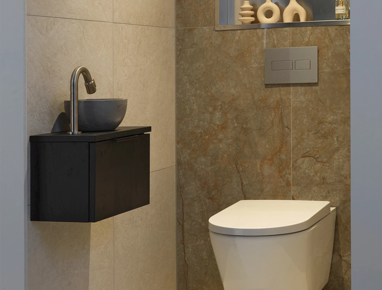 Fonteinset luxe toilet