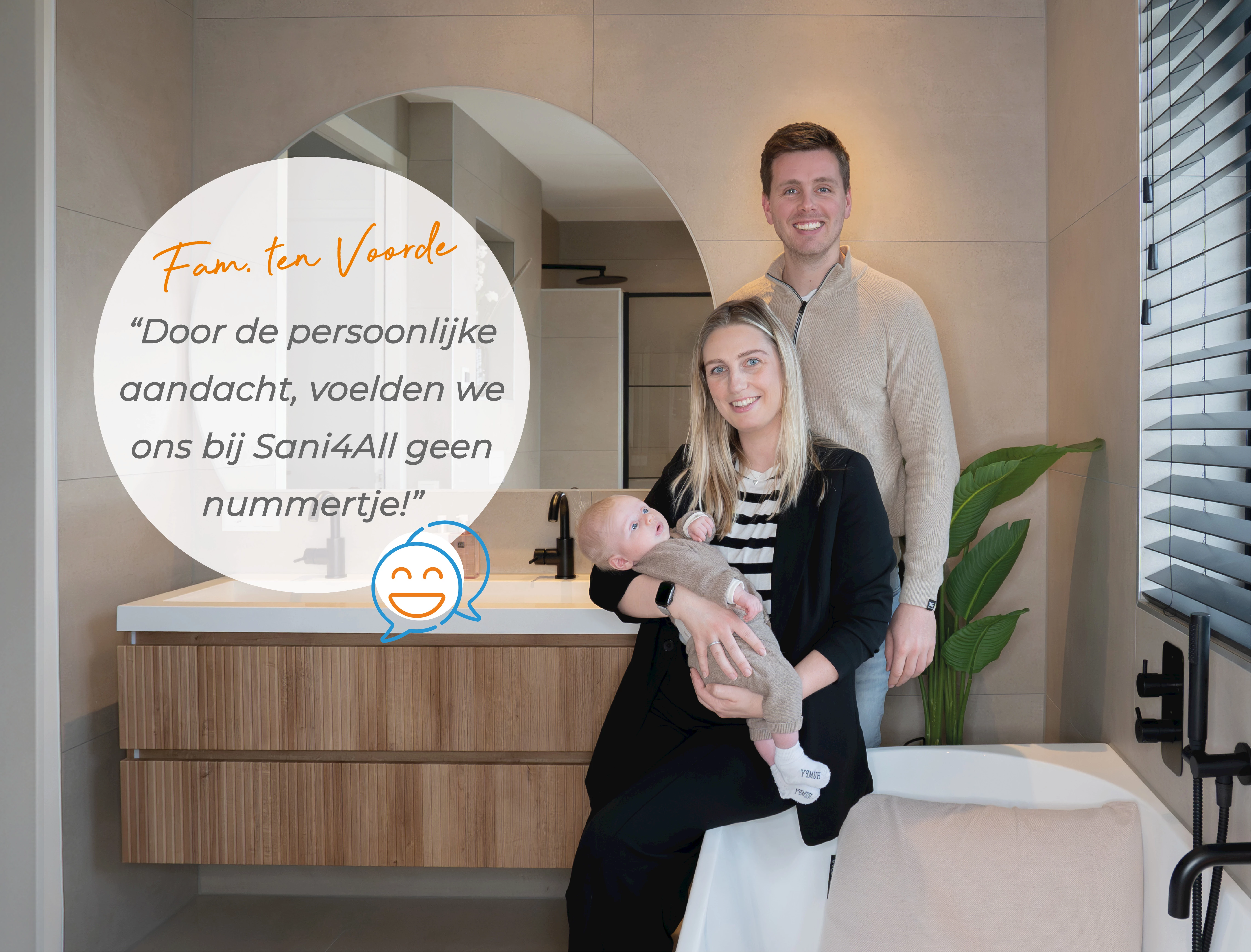Warme wellness badkamer familie ten Voorde