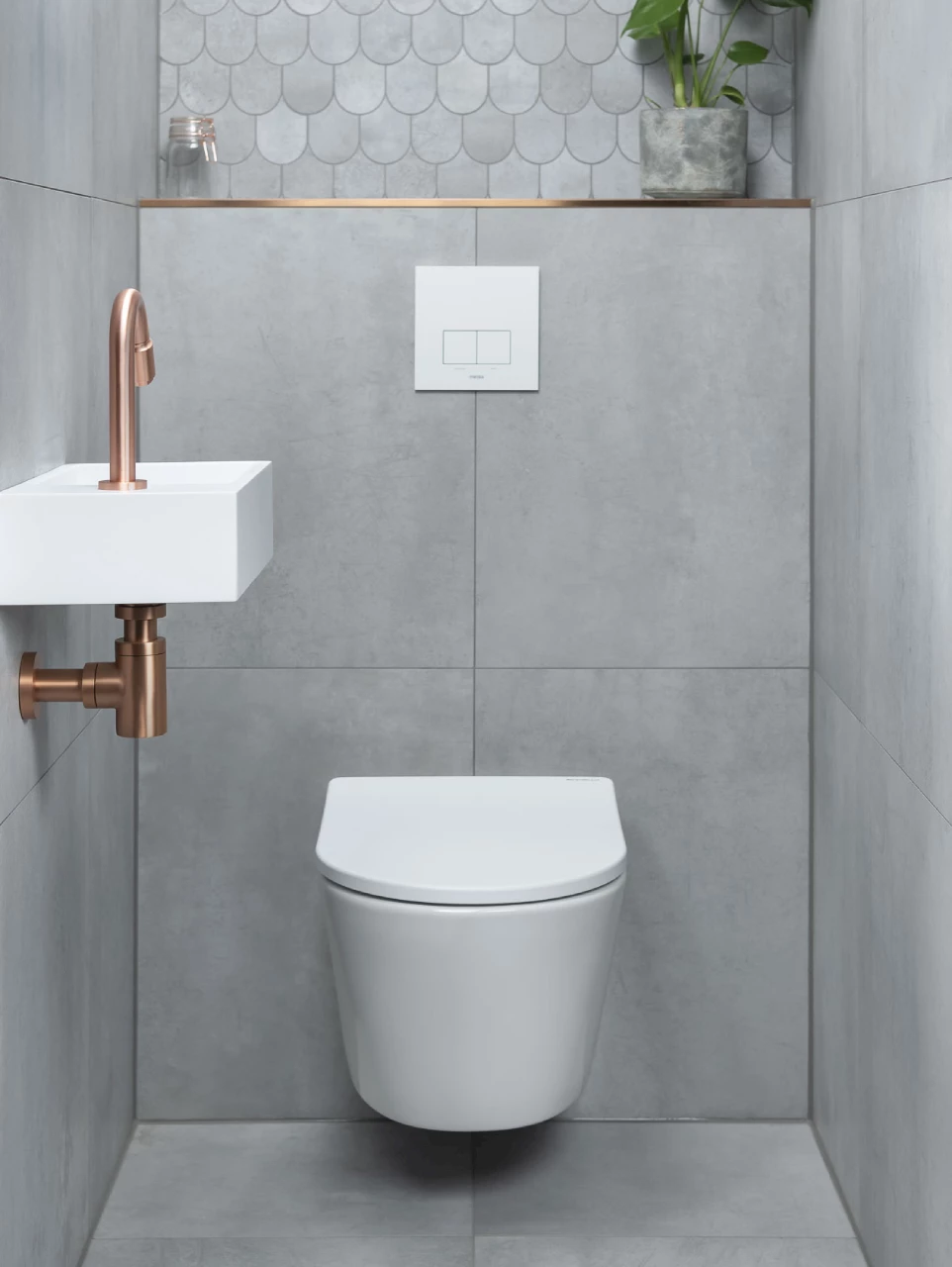 Compleet toilet Memory Copper