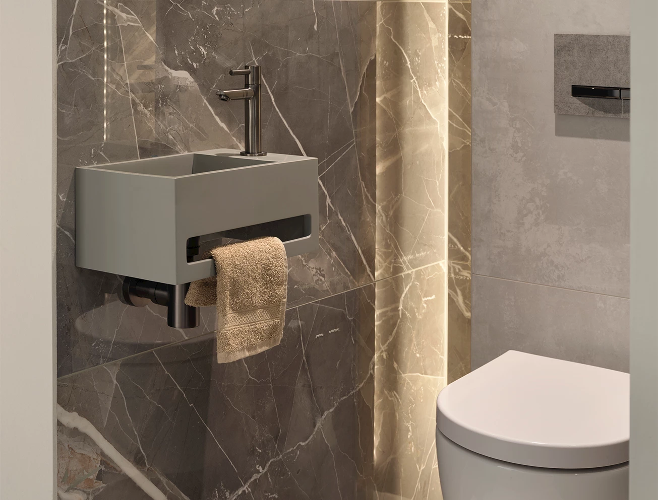 Gun Metal fonteinkraan