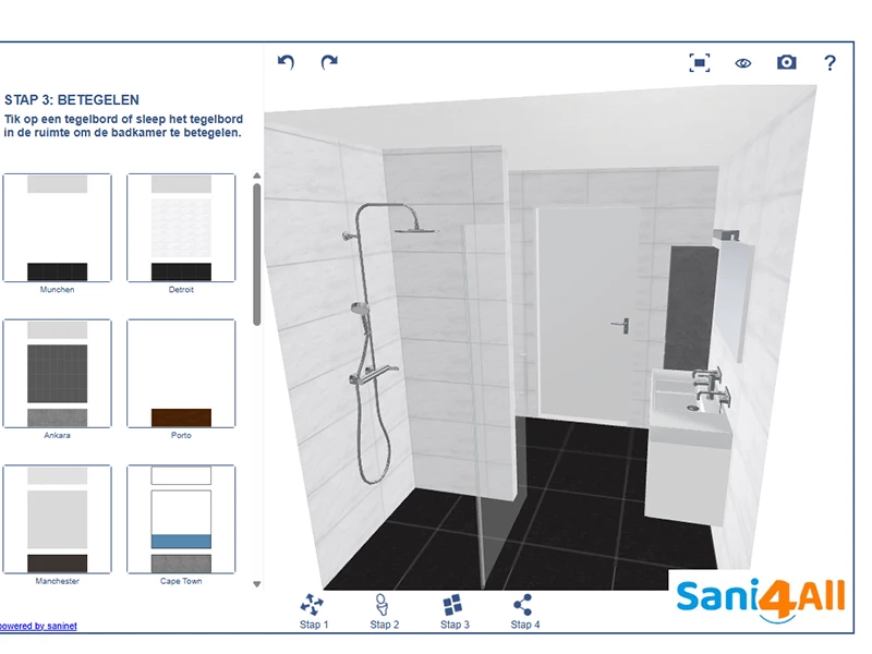 3D badkamer ontwerpen online