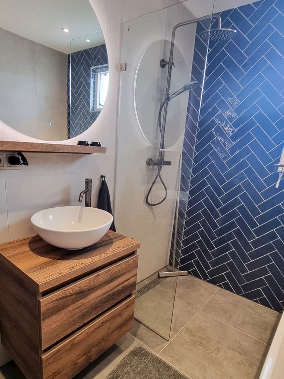 Betonlook moderne badkamer