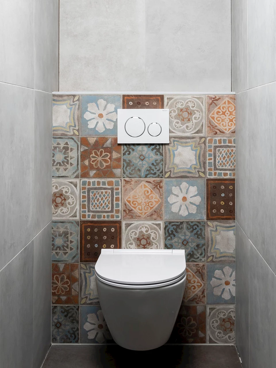 Portugese tegels in toilet