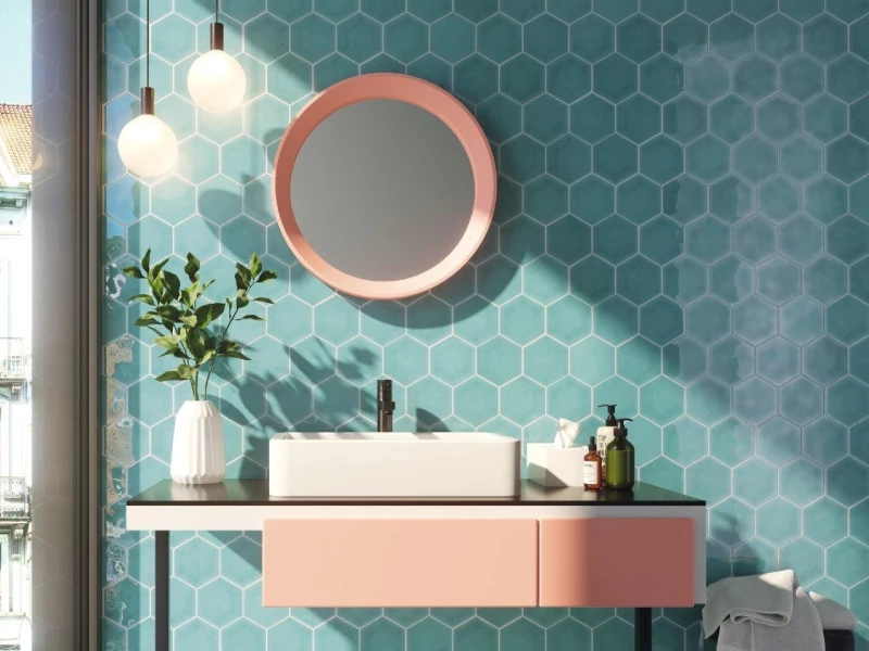 Kleuren in de badkamer