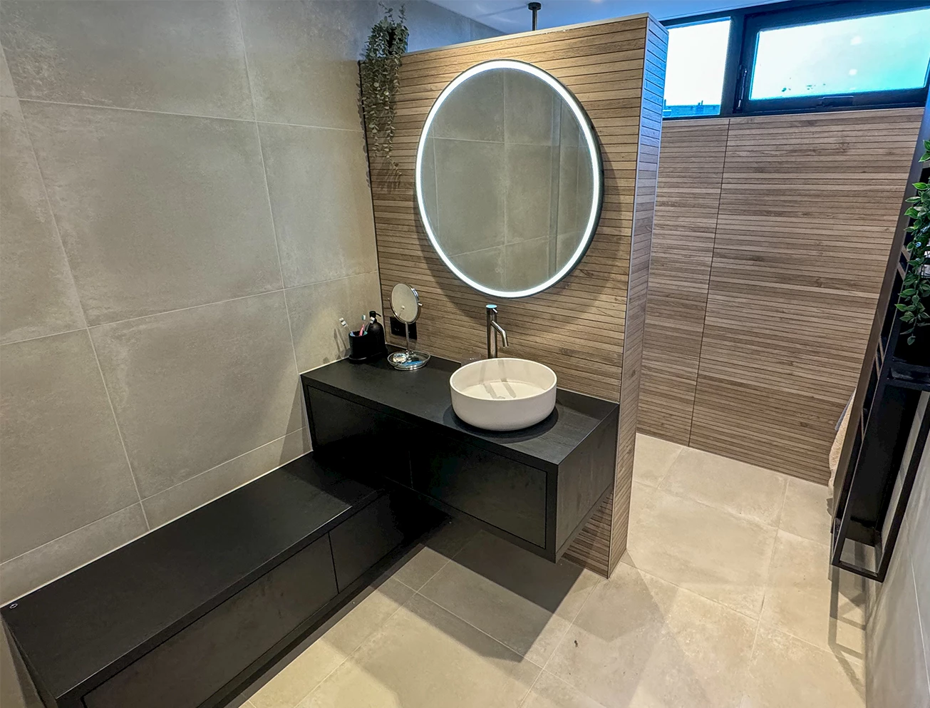 Moderne landelijke badkamer familie Dijkgat