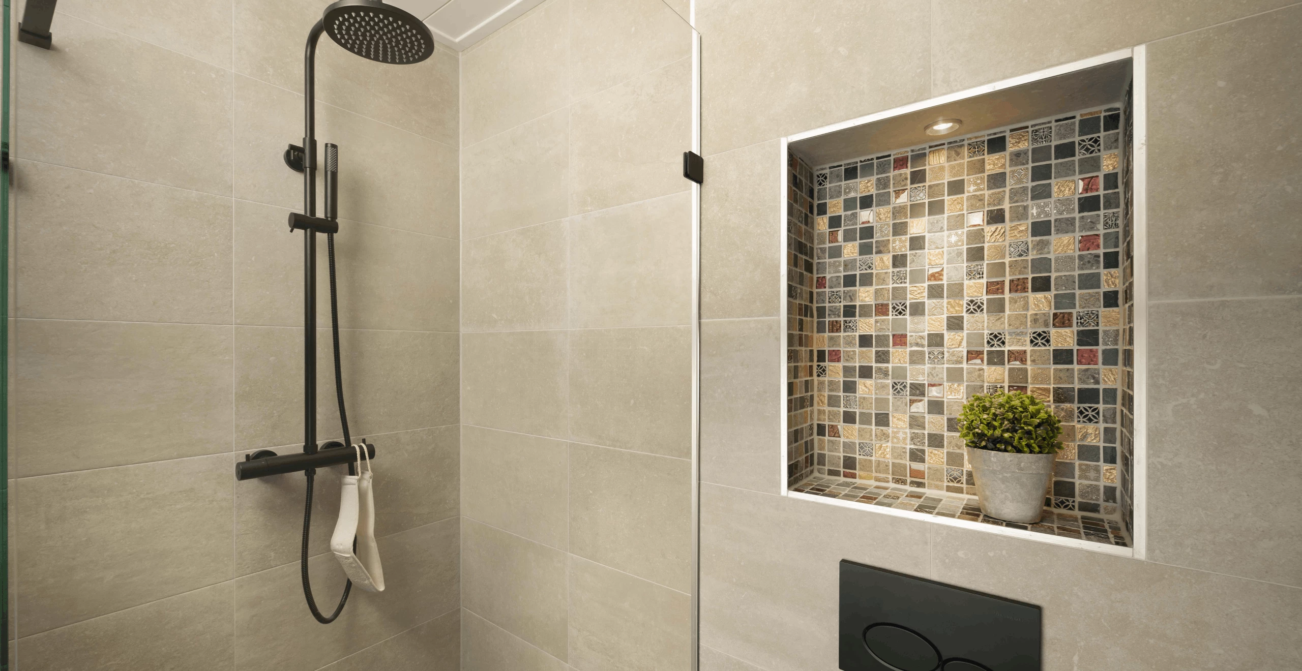 Mozaïektegels badkamer