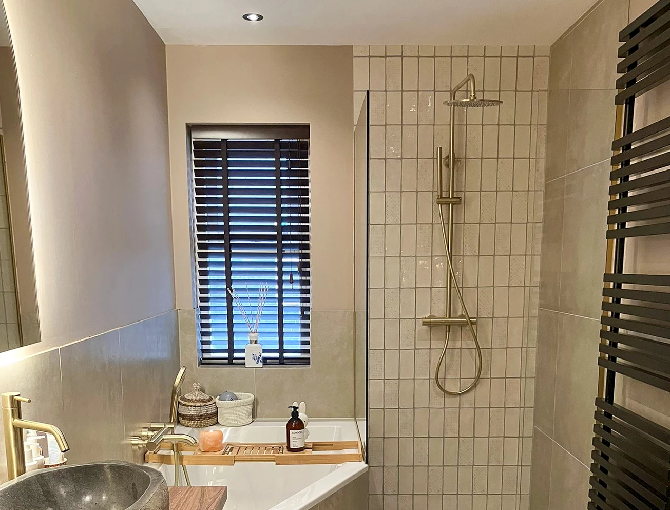 Douchekraan klassieke badkamer