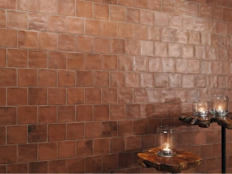 Terracotta in de badkamer