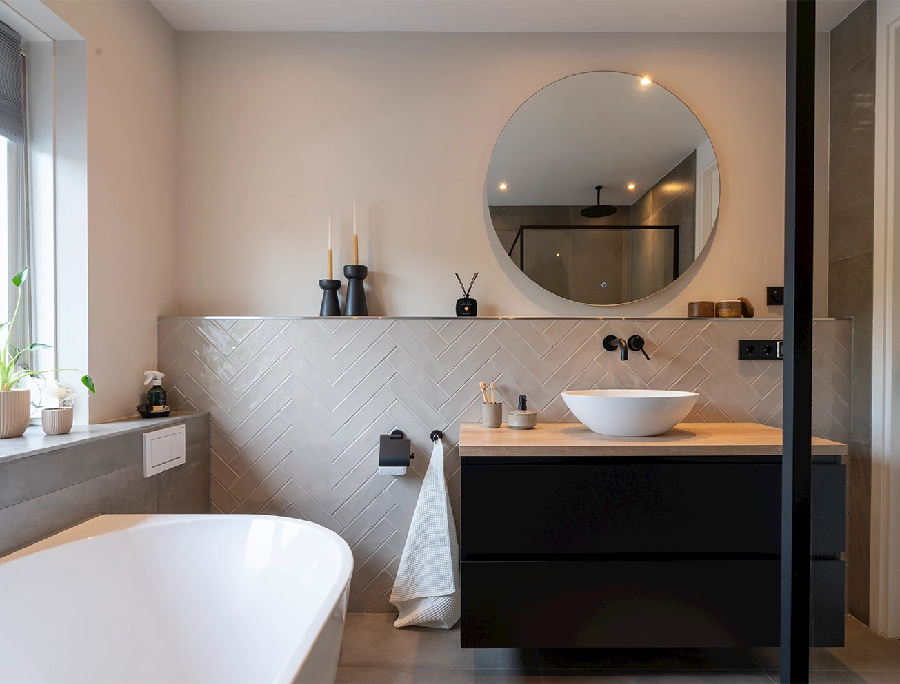 taupe badkamer ideeën