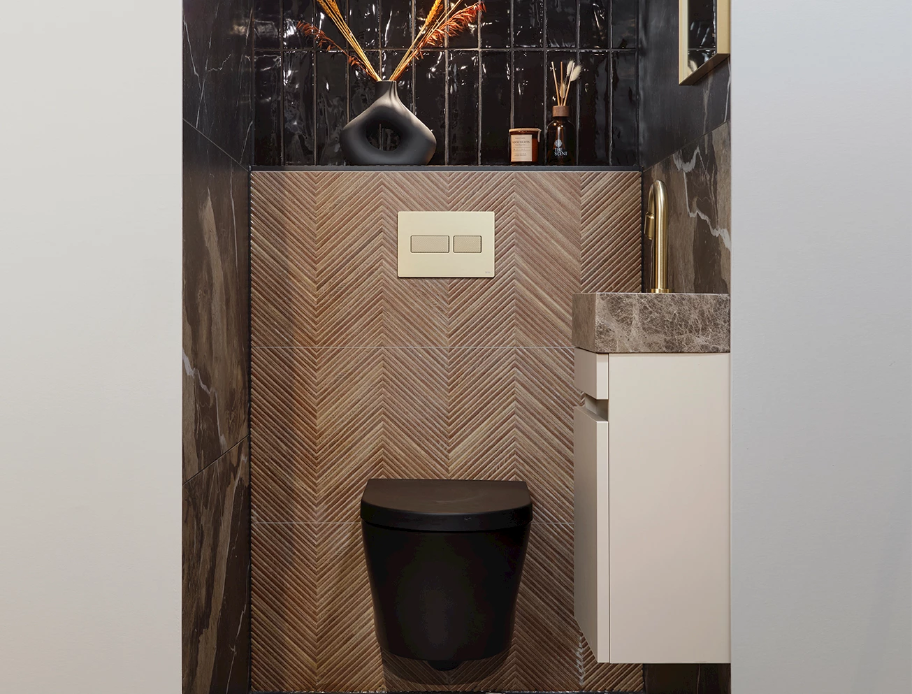 Goudkleurig drukpaneel TECE