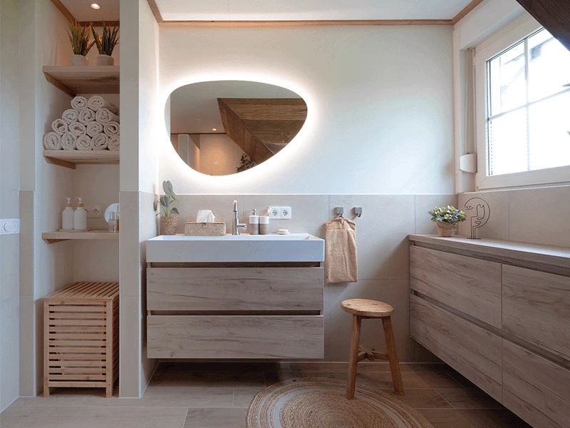 Minimalistische badkamer