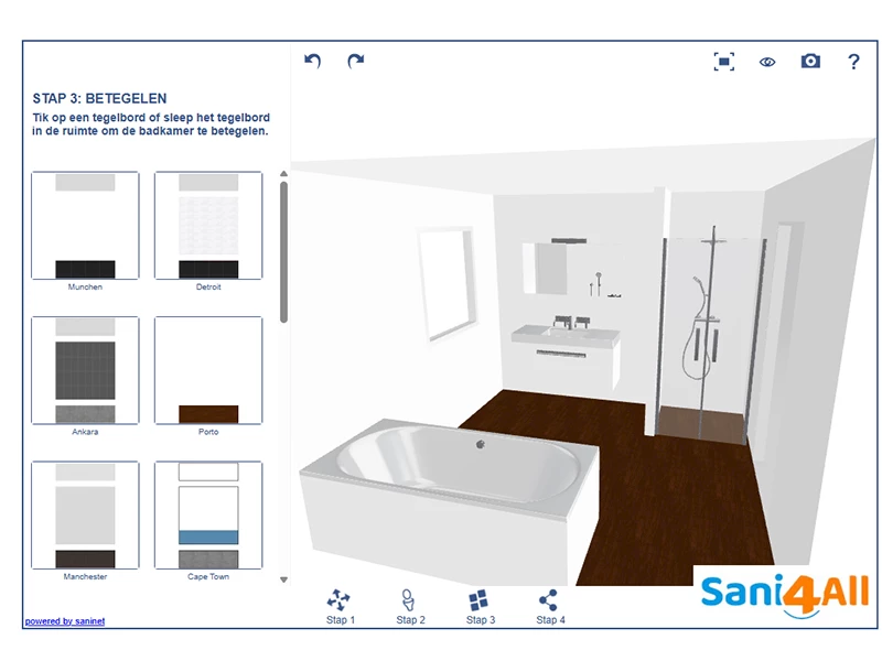 Badkamer 3D-ontwerptool