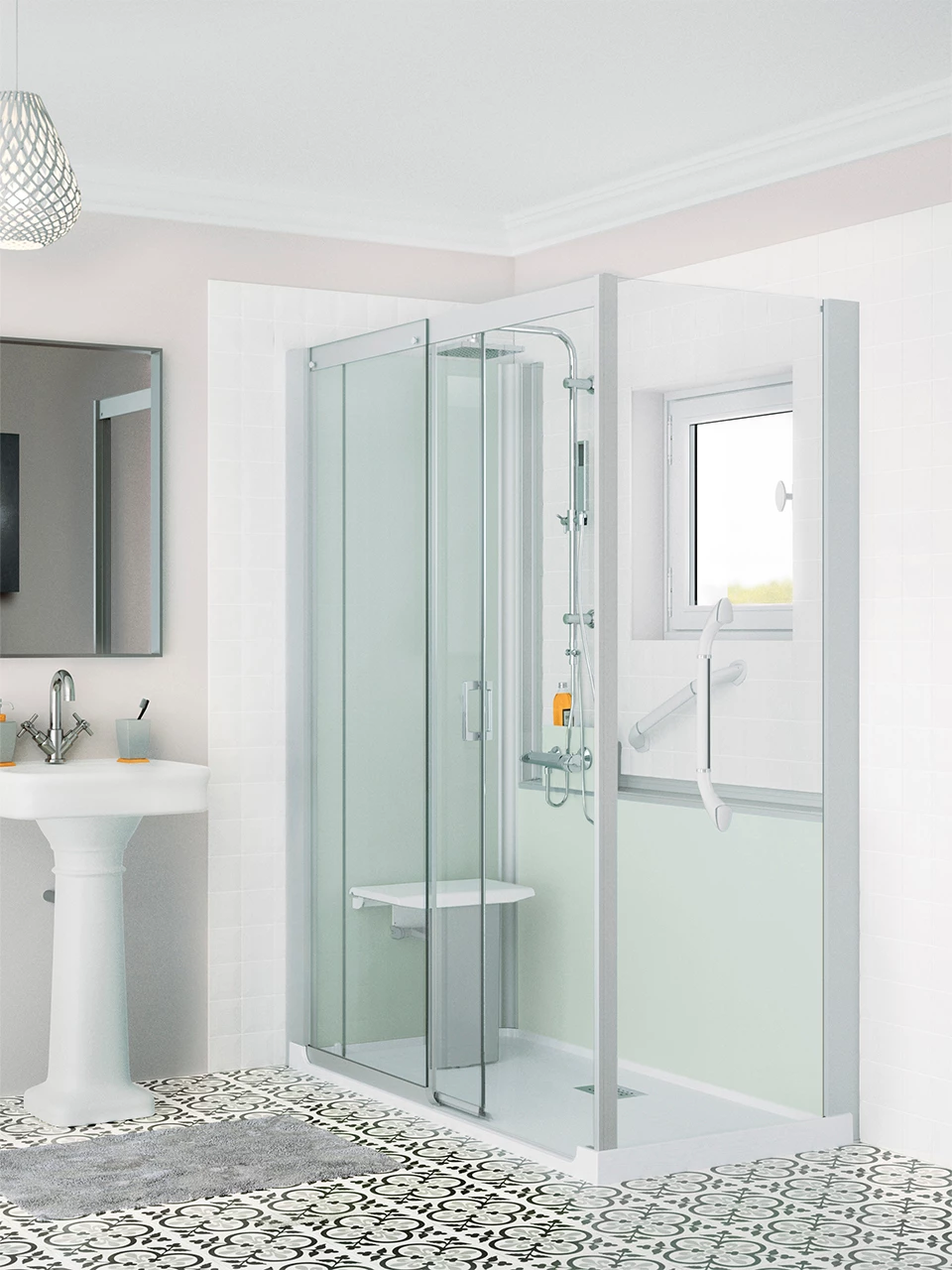 Douchestoel mindervalide badkamer