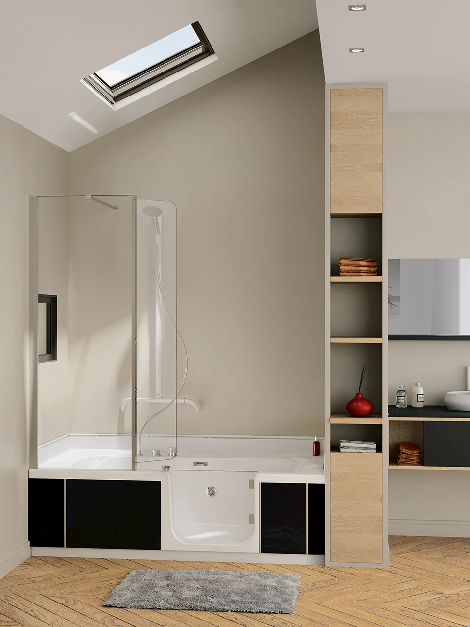 Instapbad mindervalide badkamer