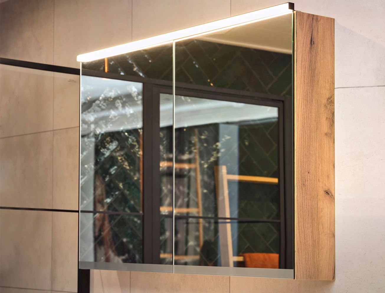 Schoonmaken badkamerspiegel