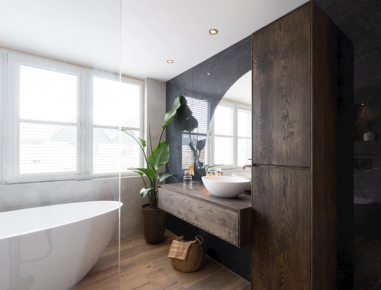 Warme exclusieve badkamer