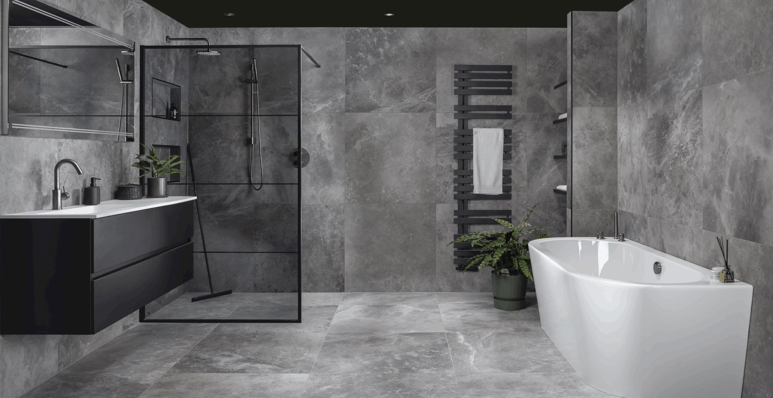 Industriële badkamer