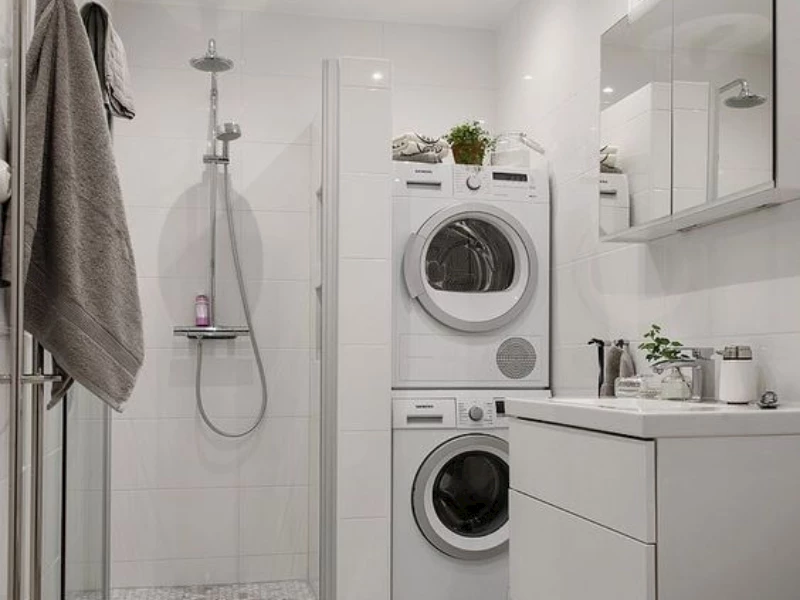 Kleine badkamers met wasmachine