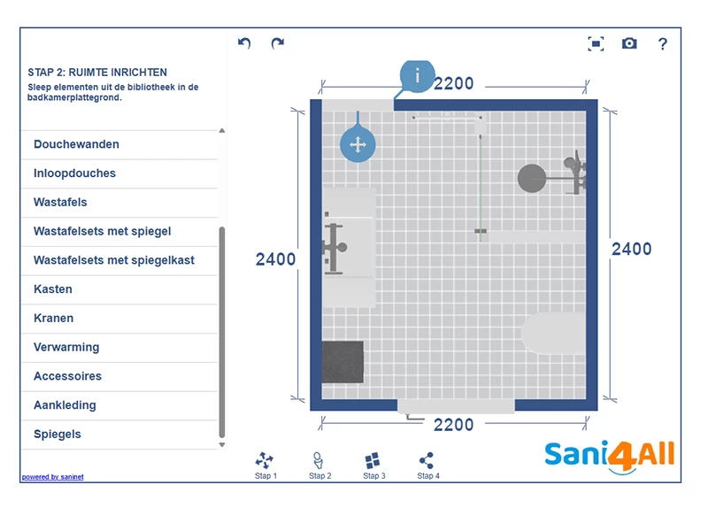 Badkamer configurator