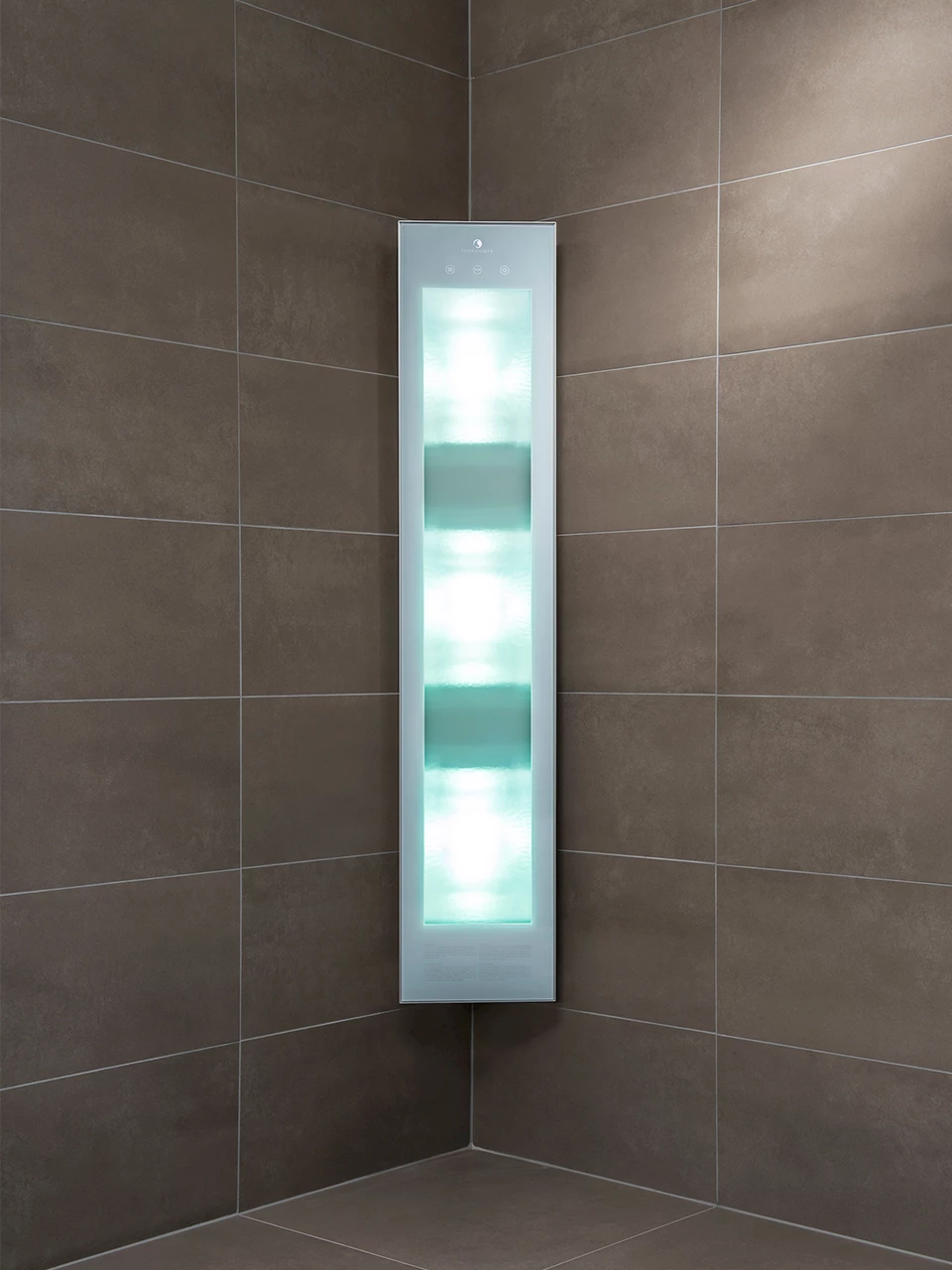 Sunshower aan met uv-licht