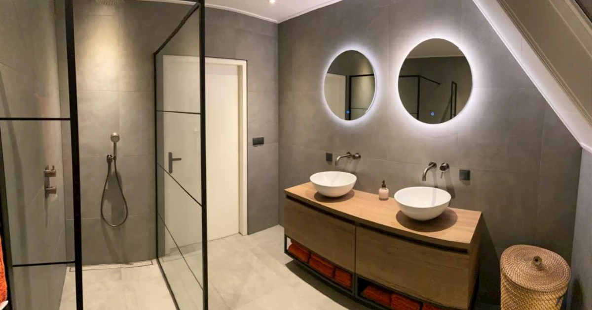 Opgeleverde badkamer in Ruinen