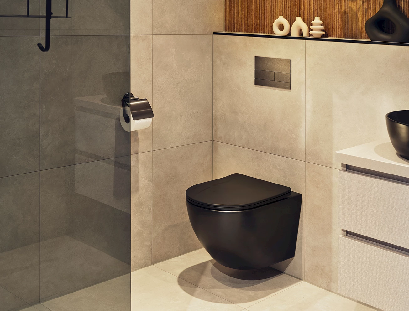 Gun Metal toilet accessoires