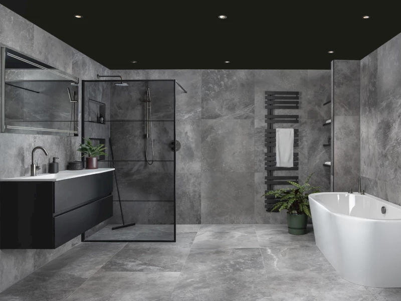 Stijlvol rookglas badkamer