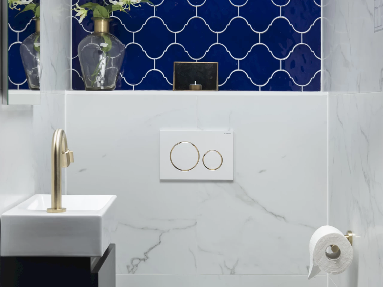 Compleet toilet Arabesque Blue