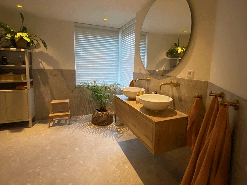 Badkamerspiegel retro