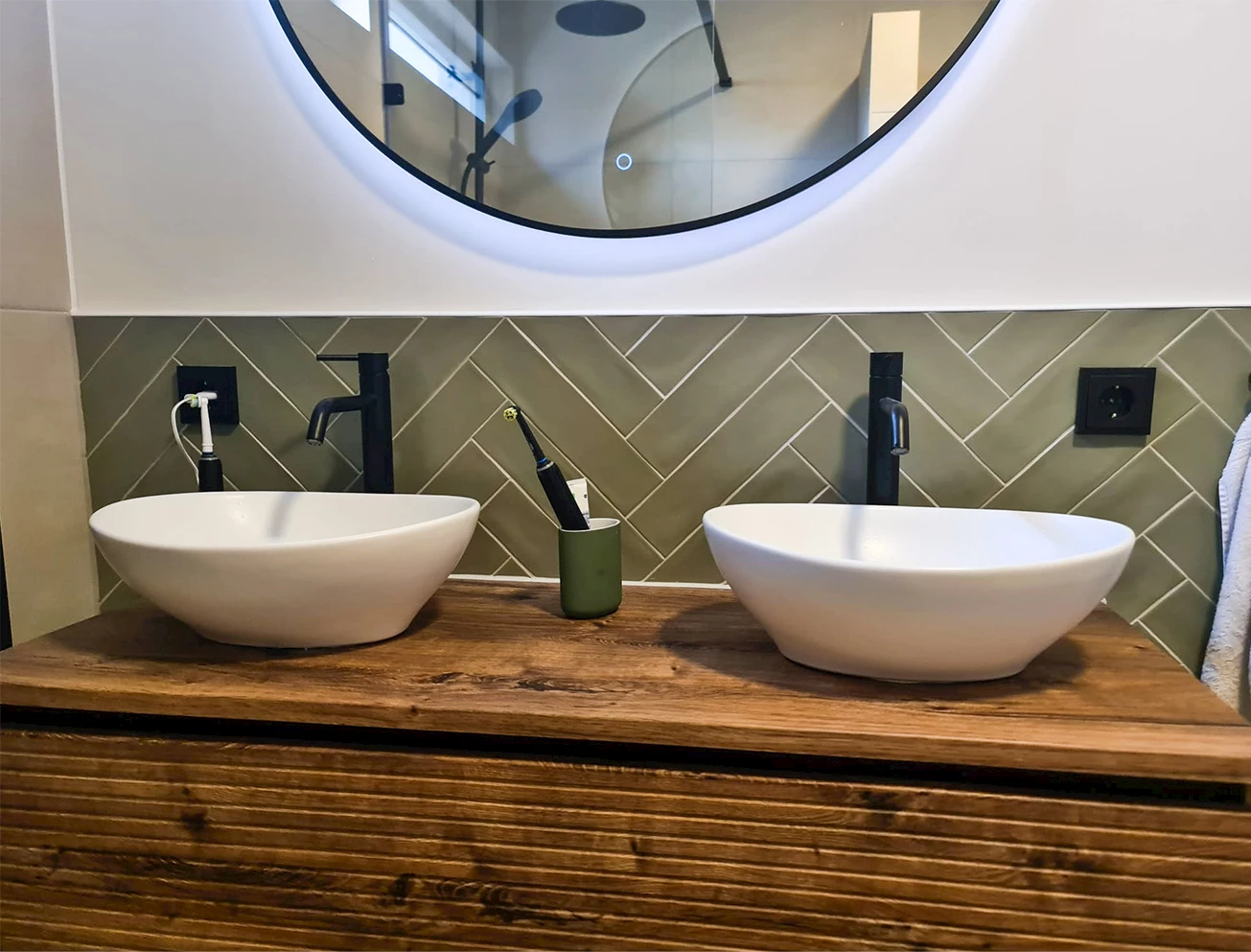 Waskom landelijke badkamer